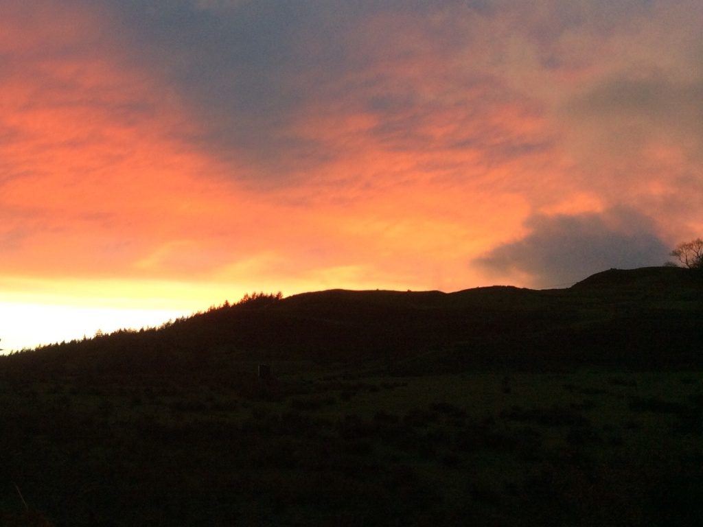 Sunset from Jura en-suite