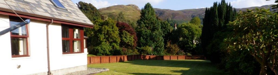Mountains from the lawn